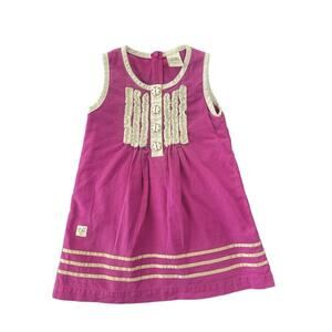 Wildflowers Purple Linen Dress 2